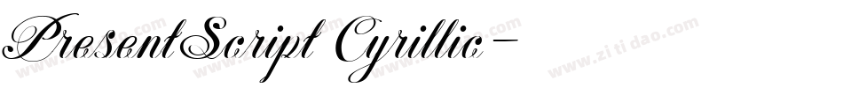 PresentScript Cyrillic字体转换